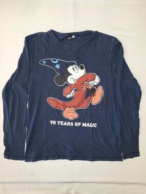 Disney Mickey Mouse Fantasia 90 Years of Magic Long Sleeve Shirt Medium